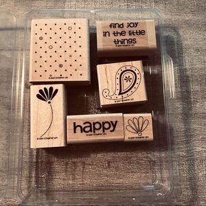 Never Been Used set of 6 Stampin Up Stamps